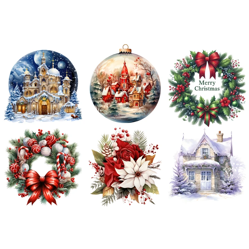 Christmas wreath house DTF Heat Transfer Sticker Clothing Iron-on Stickers Vinyl Patches DIY Clothing iron on transfer T-Shirt
Christmas wreath house DTF Heat Transfer Sticker Clothing Iron-on Stickers Vinyl Patches DIY Clothing iron on transfer T-Shirt