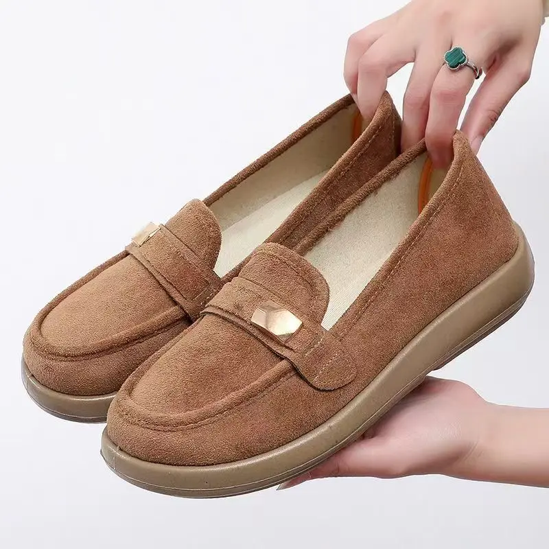 Spring Autumn New Women Flat Sole Work Shoe Soft Sole Non Slip Shallow Slip On Round Toe Middle Aged And Elderly Casual Shoes
Spring Autumn New Women Flat Sole Work Shoe Soft Sole Non Slip Shallow Slip On Round Toe Middle Aged And Elderly Casual Shoes