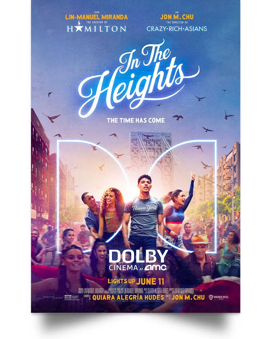 In the Heights MOVIE Picture Art Film Print Silk Poster for Your Home Wall Decor 24x36inch
In the Heights MOVIE Picture Art Film Print Silk Poster for Your Home Wall Decor 24x36inch