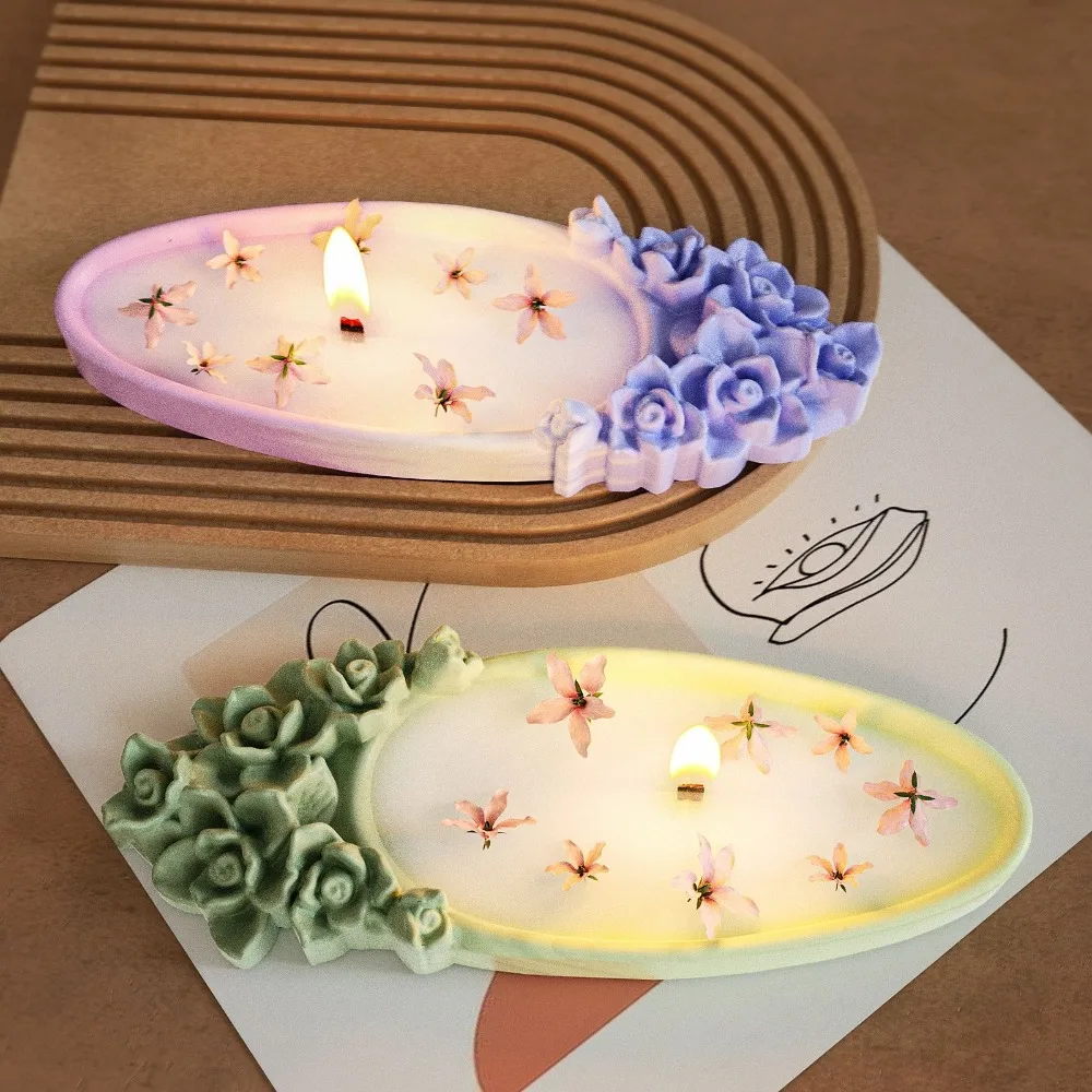 Oval Rose Flower Tray Silicone Mold Embossed Handmade Candle Container Mold DIY Crafts Resin Dropping Mold Home Living Room
Oval Rose Flower Tray Silicone Mold Embossed Handmade Candle Container Mold DIY Crafts Resin Dropping Mold Home Living Room