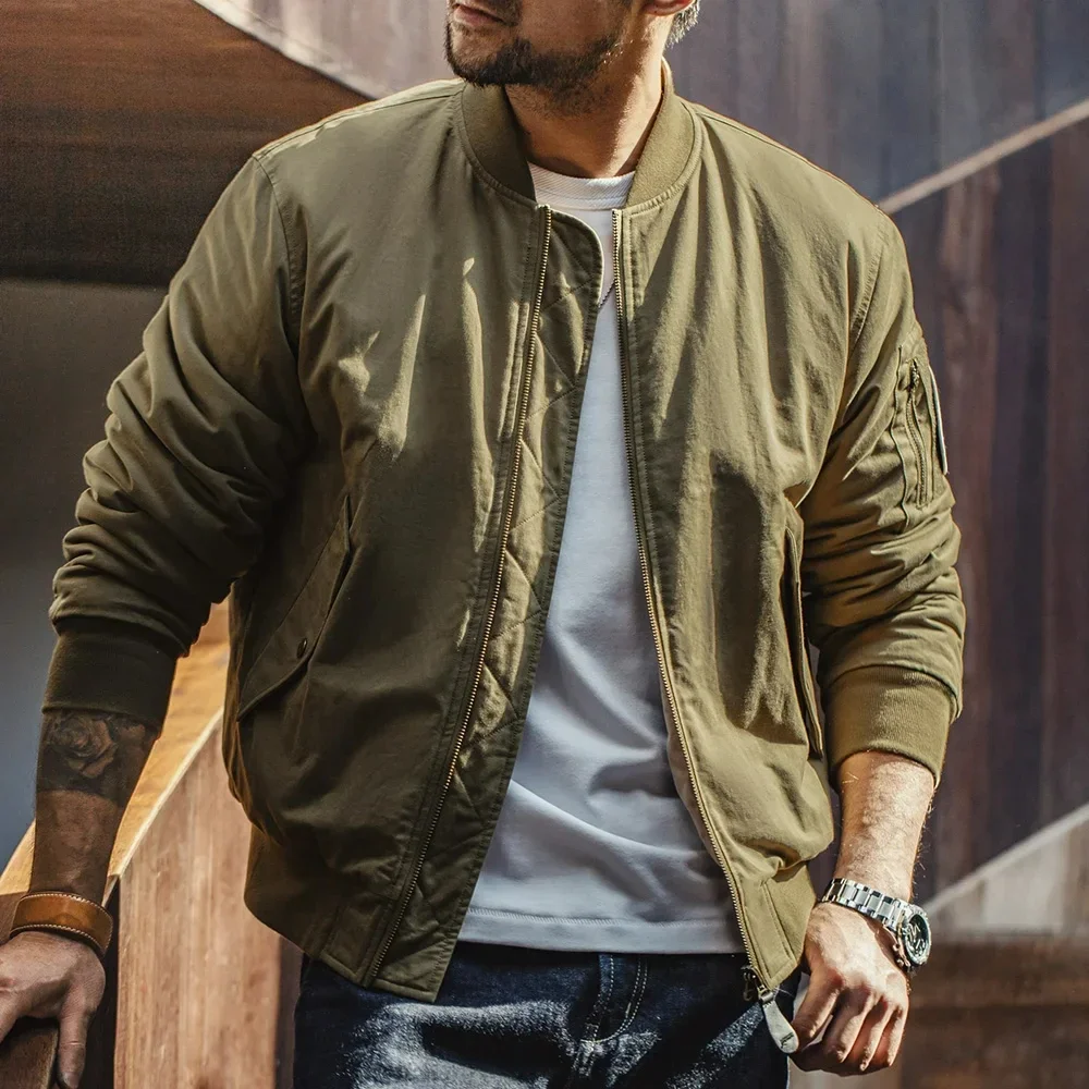 Pop Maden Reversible MA-1 Flight Jackets For Men Baseball Collar Small Square Texture Fall And Winter Thickened Coats Cotton Jac
Pop Maden Reversible MA-1 Flight Jackets For Men Baseball Collar Small Square Texture Fall And Winter Thickened Coats Cotton Jac