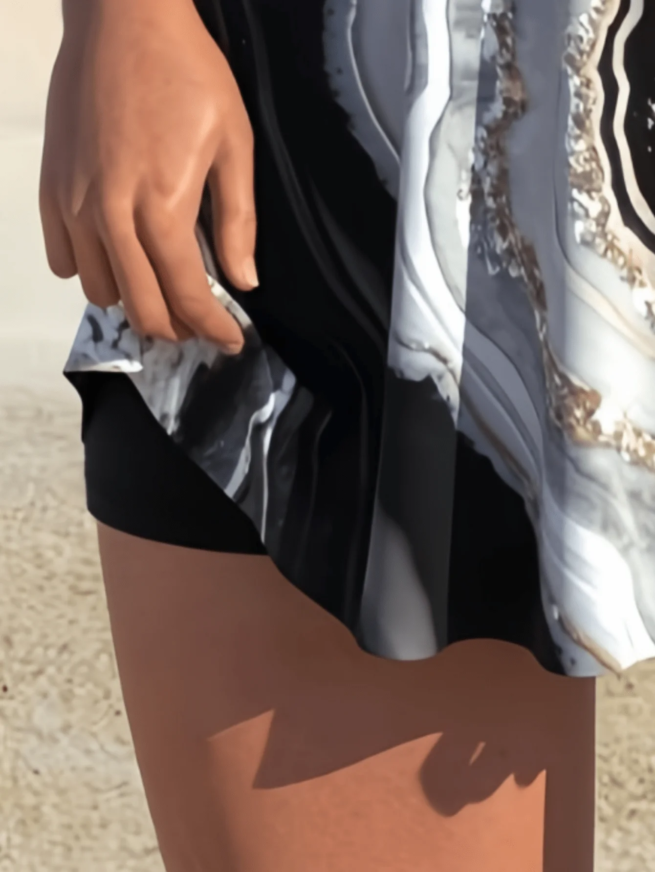 Womens Heart Neck Bikini With Drawstring Criss-Cross Back Medium Stretch Shorts Bottom Black Summer Beach
Womens Heart Neck Bikini With Drawstring Criss-Cross Back Medium Stretch Shorts Bottom Black Summer Beach