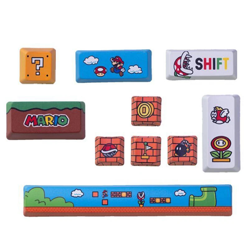 Super Mario Bros PBT Keycap Anime OEM Height Space Bar ESC Enter Custom Keycap for Gaming Mechanical Keyboard Accessories Gift 
Super Mario Bros PBT Keycap Anime OEM Height Space Bar ESC Enter Custom Keycap for Gaming Mechanical Keyboard Accessories Gift