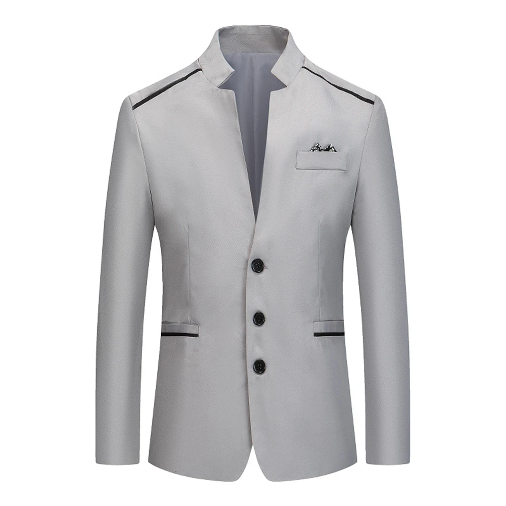 Men Casual Formal Suit Blazer Slim Stand Collar Jacket Business Work Button Coat Autumn Trendy Wear For Men Coat Fashion
Men Casual Formal Suit Blazer Slim Stand Collar Jacket Business Work Button Coat Autumn Trendy Wear For Men Coat Fashion