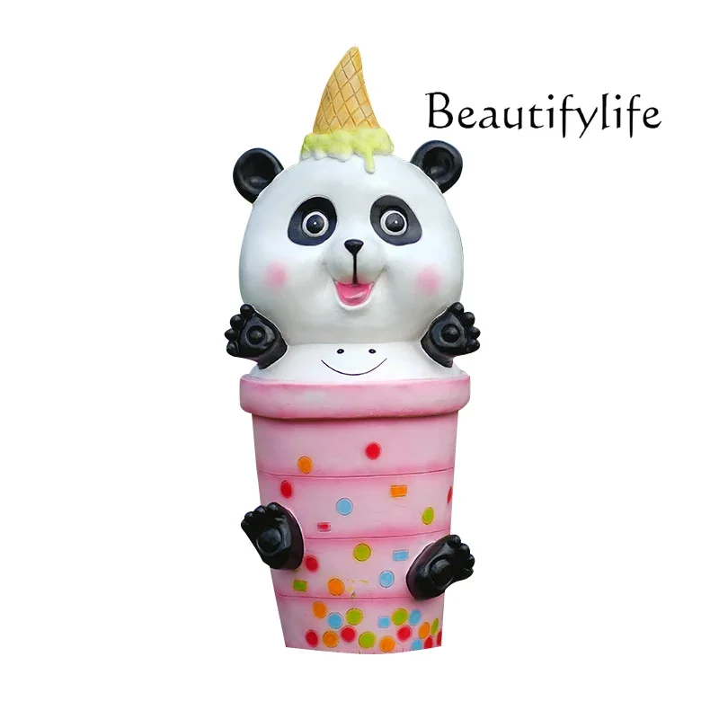 Outdoor cartoon panda sculpture scenic lawn landscape shopping mall square photo frame photo ornament
Outdoor cartoon panda sculpture scenic lawn landscape shopping mall square photo frame photo ornament