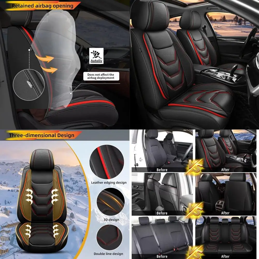 Car Seat Covers Fit for Subaru Impreza 2012-2024 2025: Full Set Seat Covers Breathable Leather Vehicle Cushion Waterproof Protec
Car Seat Covers Fit for Subaru Impreza 2012-2024 2025: Full Set Seat Covers Breathable Leather Vehicle Cushion Waterproof Protec