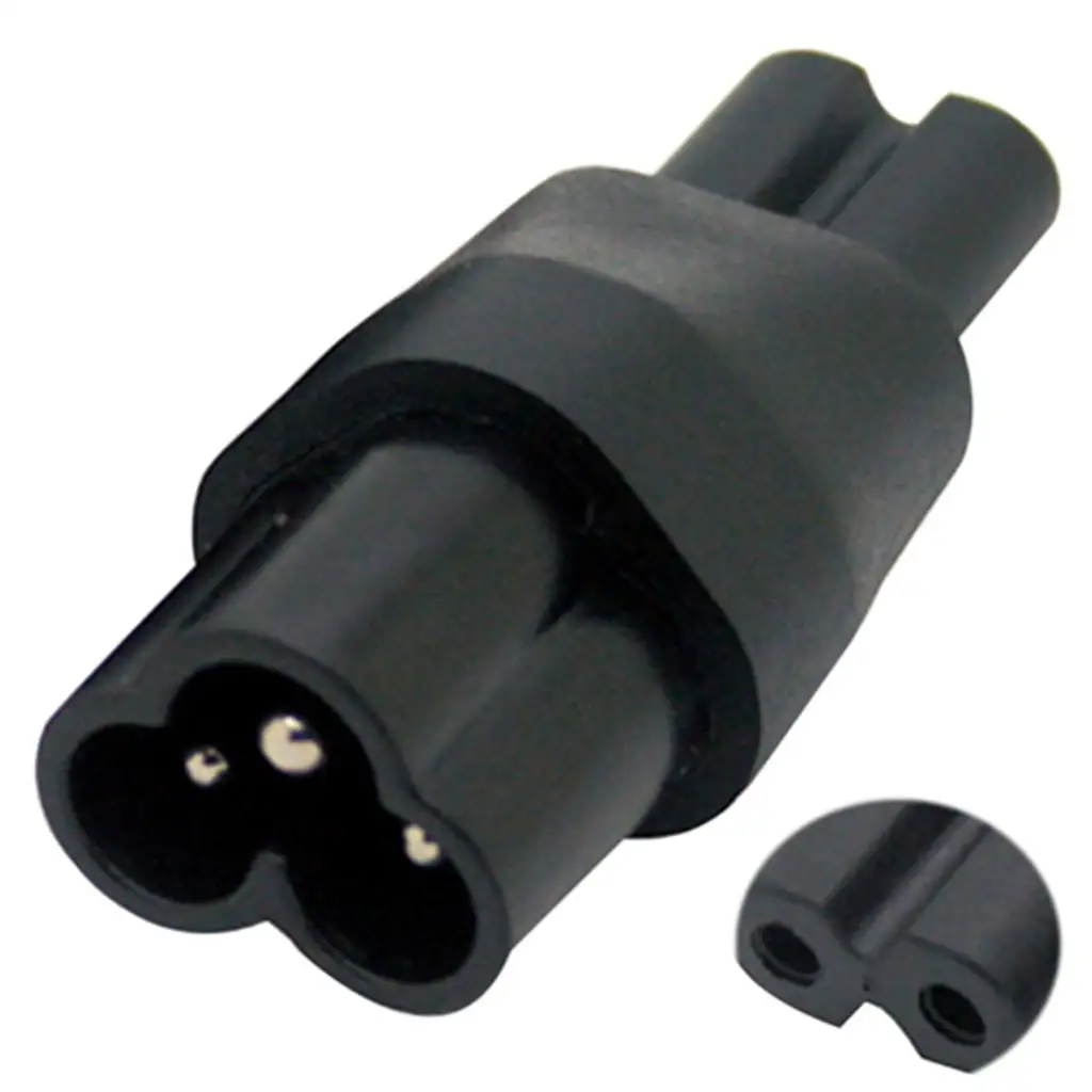 IEC 320 C6 to C7 Male Power Plug Adapter High Toughness Rewirable PVC Converter for PC Video Cables and Adapters
IEC 320 C6 to C7 Male Power Plug Adapter High Toughness Rewirable PVC Converter for PC Video Cables and Adapters