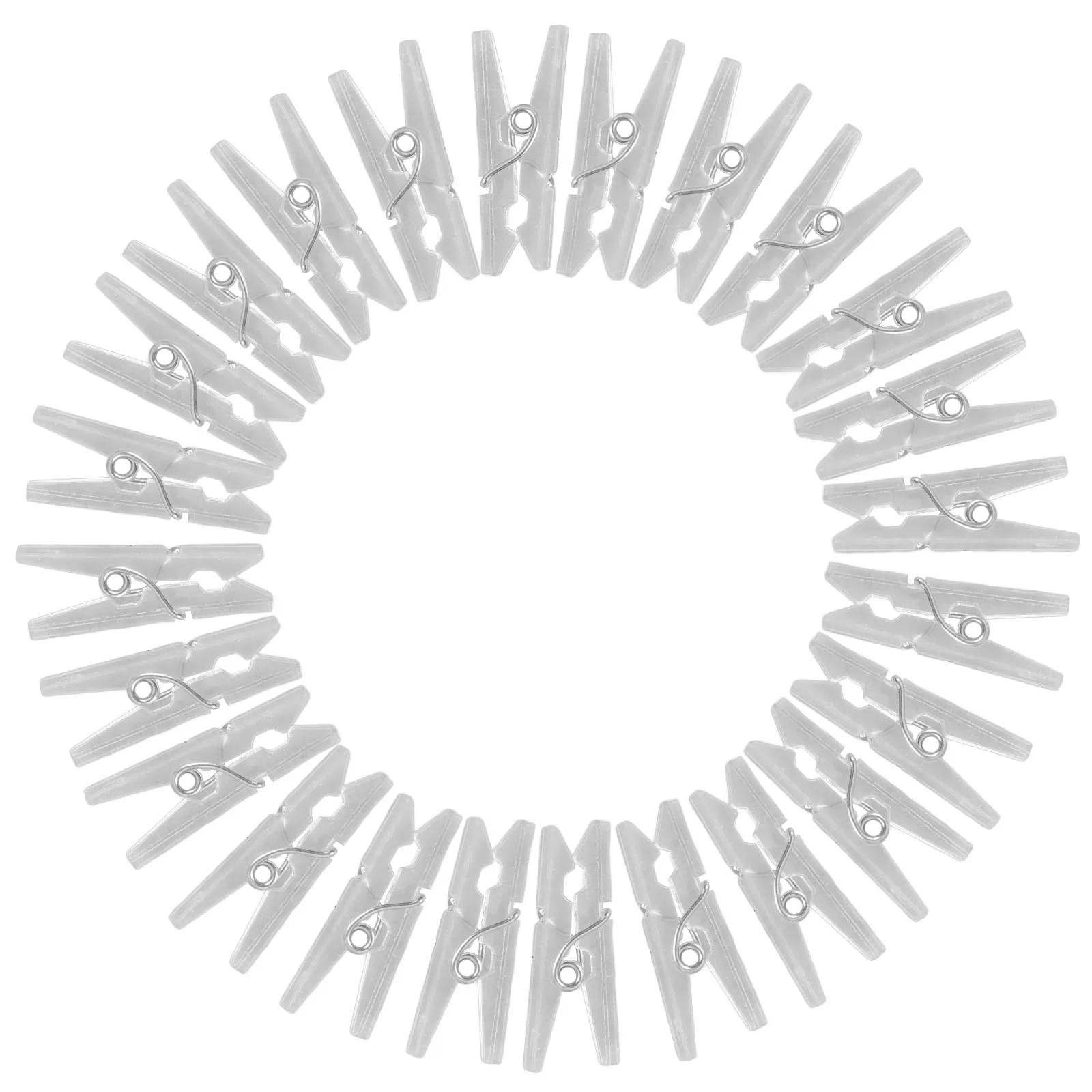 50Pcs Transparent Mini Clothespins Plastic Spring Hanging Clips for Clothes Line Photo Hanging Memo Clips Clothes Bag 
50Pcs Transparent Mini Clothespins Plastic Spring Hanging Clips for Clothes Line Photo Hanging Memo Clips Clothes Bag