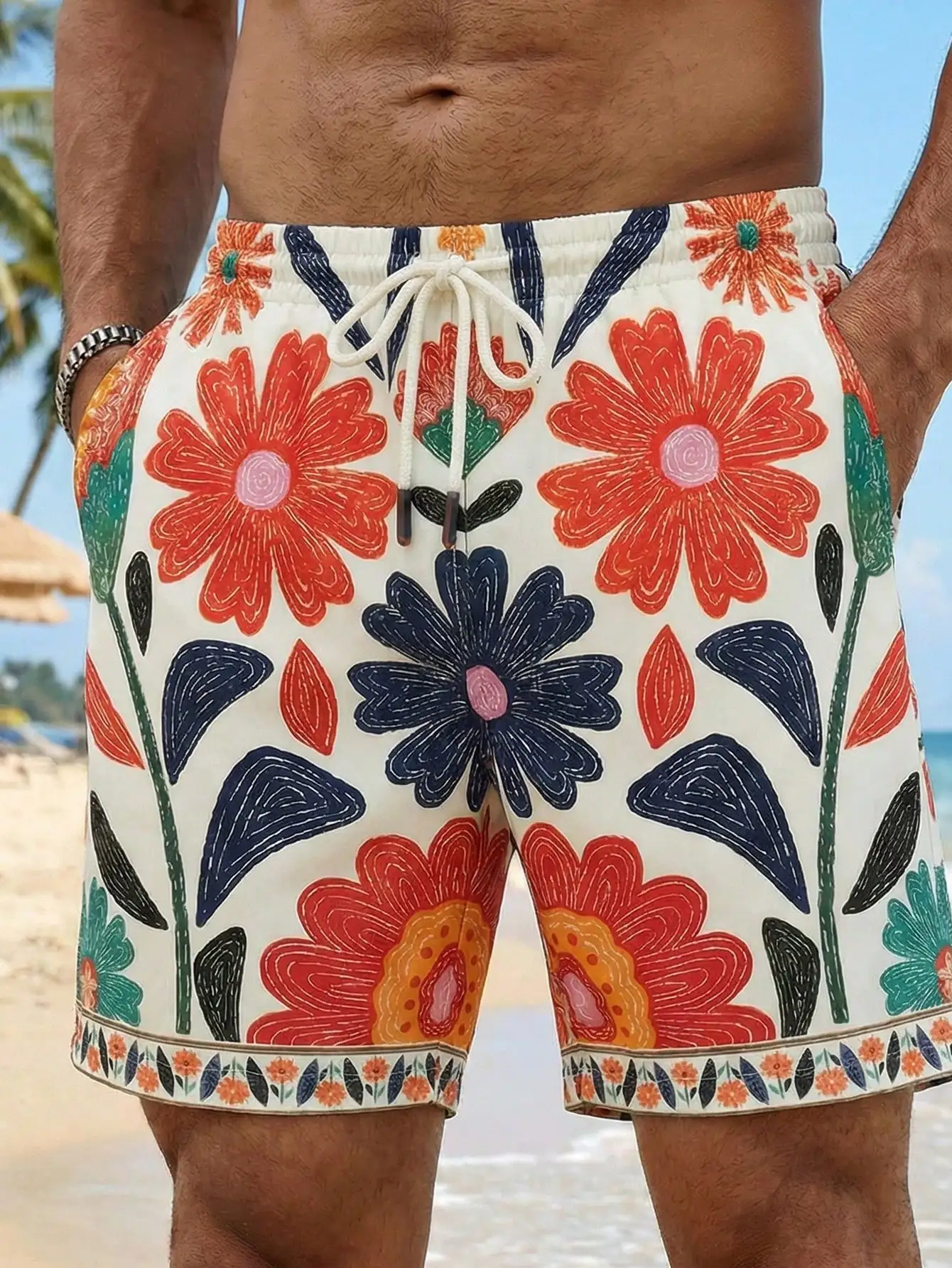 Men's Floral Print Drawstring Waist Casual Vacation Shorts
Men's Floral Print Drawstring Waist Casual Vacation Shorts