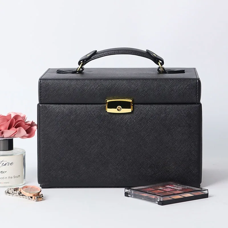 Jewelry box European high-end luxury with lock large capacity Korean princess multi-layer jewelry stud earrings storage box port
Jewelry box European high-end luxury with lock large capacity Korean princess multi-layer jewelry stud earrings storage box port