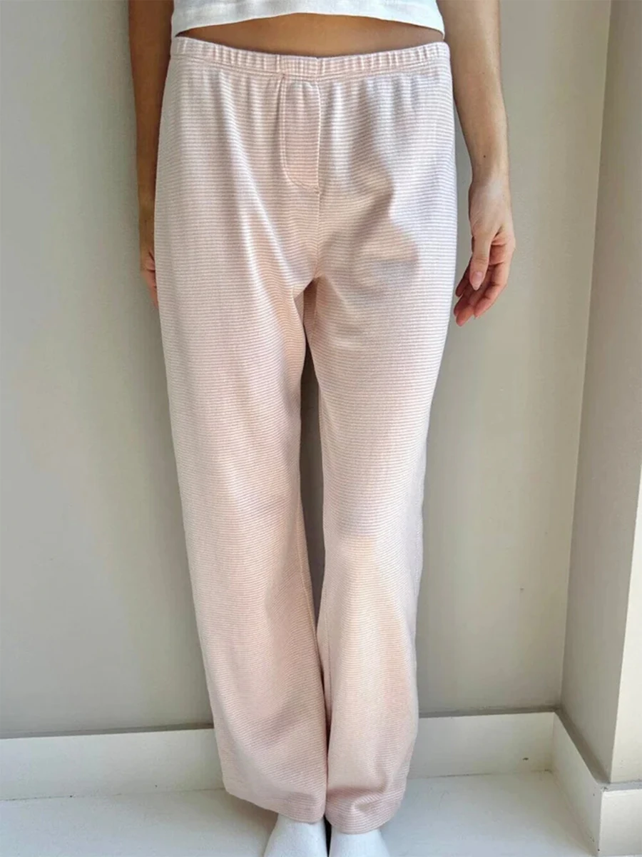 Women Lounge Pants Striped/Bear Print Elastic Waistband Loose Casual Pull On Pajama Trousers Ladies Leisure Style Sleep Bottoms
Women Lounge Pants Striped/Bear Print Elastic Waistband Loose Casual Pull On Pajama Trousers Ladies Leisure Style Sleep Bottoms