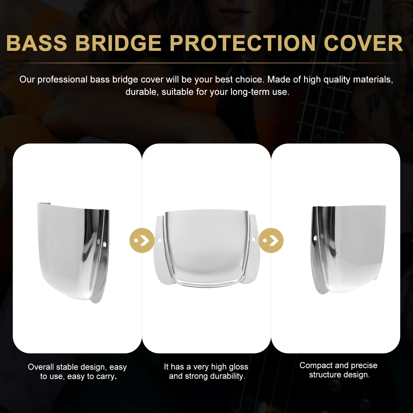Bass Protection Cover Guitar Accessories Zinc Alloy Protective Practical Durable Man
Bass Protection Cover Guitar Accessories Zinc Alloy Protective Practical Durable Man