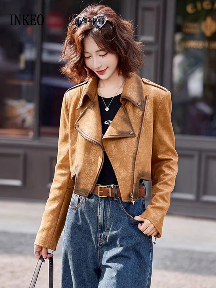Винтажная укороченная куртка из искусственной замши для женщин, новинка 2026 года, дизайнерская асимметричная мотоциклетная куртка, короткая куртка из ПУ, люкс INKEO 6O003
Винтажная укороченная куртка из искусственной замши для женщин, новинка 2026 года, дизайнерская асимметричная мотоциклетная куртка, короткая куртка из ПУ, люкс INKEO 6O003