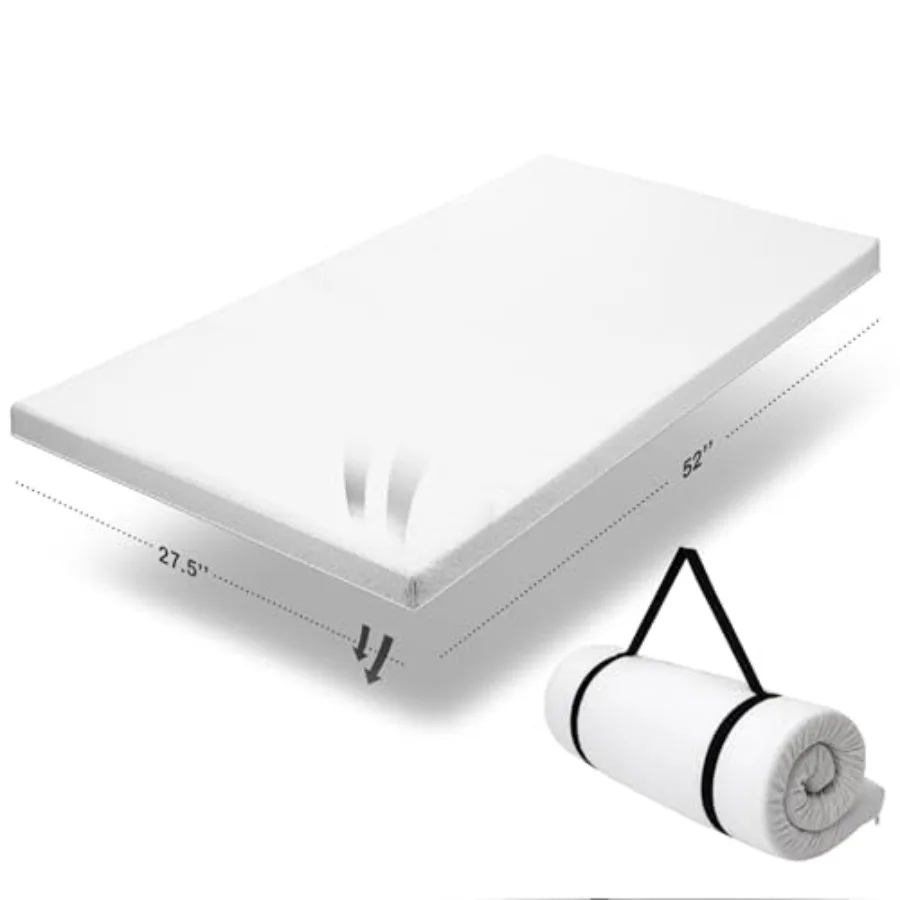 Organic Cotton Cover Toddler Mattress Topper Ventilated 2-Inch Memory Foam CertiPUR-US Topper Pad, Waterproof and Washable Cove
Organic Cotton Cover Toddler Mattress Topper Ventilated 2-Inch Memory Foam CertiPUR-US Topper Pad, Waterproof and Washable Cove