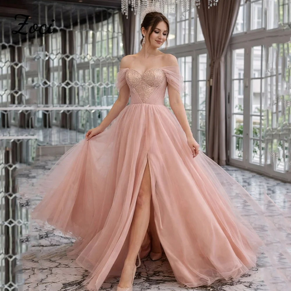 Вечерние платья Zoci на заказ, нежно-розовые, фасон А-силуэт, из мягкого фатина, с разрезом, для выпускного вечера, женские, для торжественных случаев, 2026
Вечерние платья Zoci на заказ, нежно-розовые, фасон А-силуэт, из мягкого фатина, с разрезом, для выпускного вечера, женские, для торжественных случаев, 2026