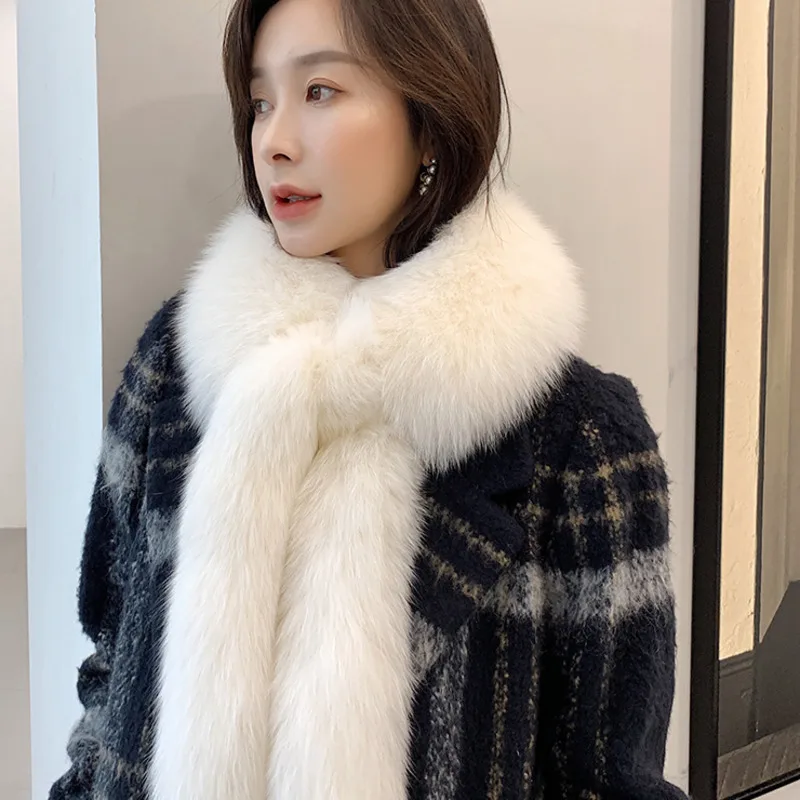 Real Fox Fur Fur Scarf For Women Winter Fashion Fur Collar With Long Tail Natural Fluffy Fur Scarf Lady Luxury Thick Fur Scarves
Real Fox Fur Fur Scarf For Women Winter Fashion Fur Collar With Long Tail Natural Fluffy Fur Scarf Lady Luxury Thick Fur Scarves