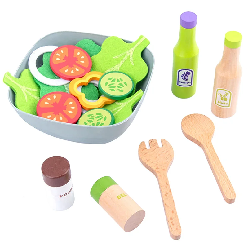 B87B-2X Children Kitchen DIY Cooking Pretend Play Simulation Wooden Kitchen Food For Kids Set - Salad Vegetable
B87B-2X Children Kitchen DIY Cooking Pretend Play Simulation Wooden Kitchen Food For Kids Set - Salad Vegetable