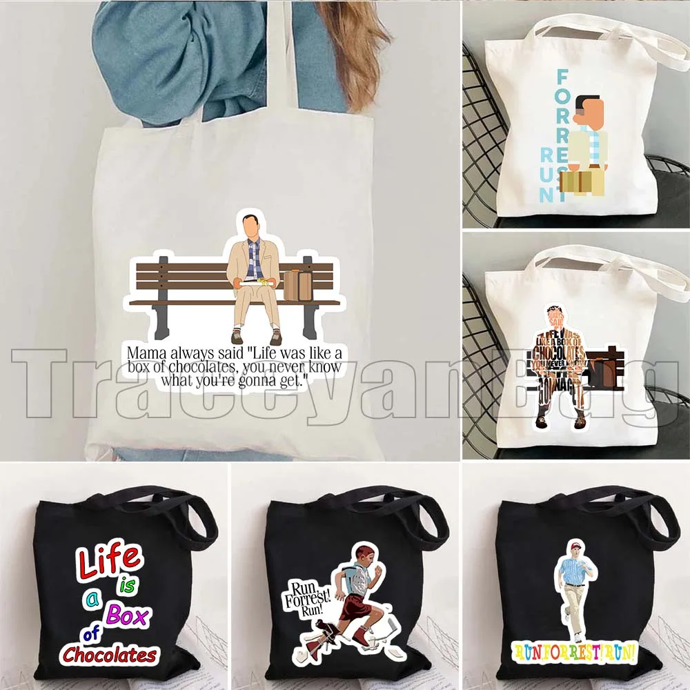 Forrest Gump Life is Like a Box of Chocolates Fan Gifts Men Women Canvas Shoulder Tote Bag Harajuku Handbag Shopper Shopping Bag
Forrest Gump Life is Like a Box of Chocolates Fan Gifts Men Women Canvas Shoulder Tote Bag Harajuku Handbag Shopper Shopping Bag