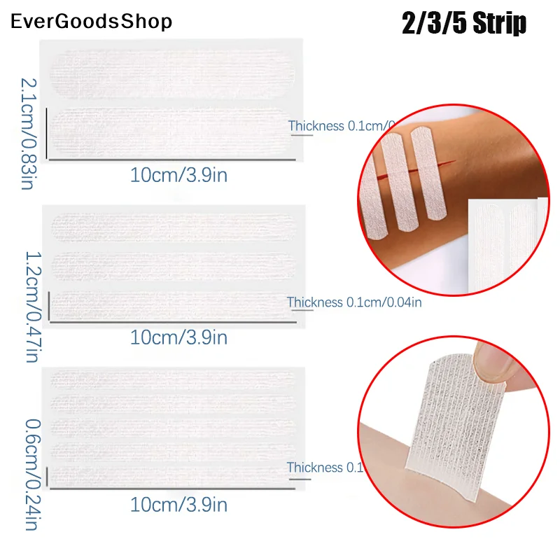 New Outdoor Portable 2/3/5 Strip Band-Aid Zipper Tie Wound Closure Patch Hemostatic Patch Wound Fast Suture Zipper Band-Aid
New Outdoor Portable 2/3/5 Strip Band-Aid Zipper Tie Wound Closure Patch Hemostatic Patch Wound Fast Suture Zipper Band-Aid