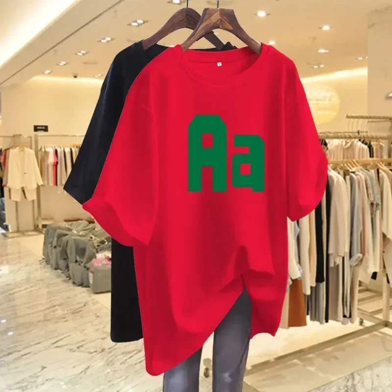 Women Clothing Casual T-shirt Summer Short Sleeve Printed Basic Tees Pure Cotton O-neck Pullovers
Women Clothing Casual T-shirt Summer Short Sleeve Printed Basic Tees Pure Cotton O-neck Pullovers