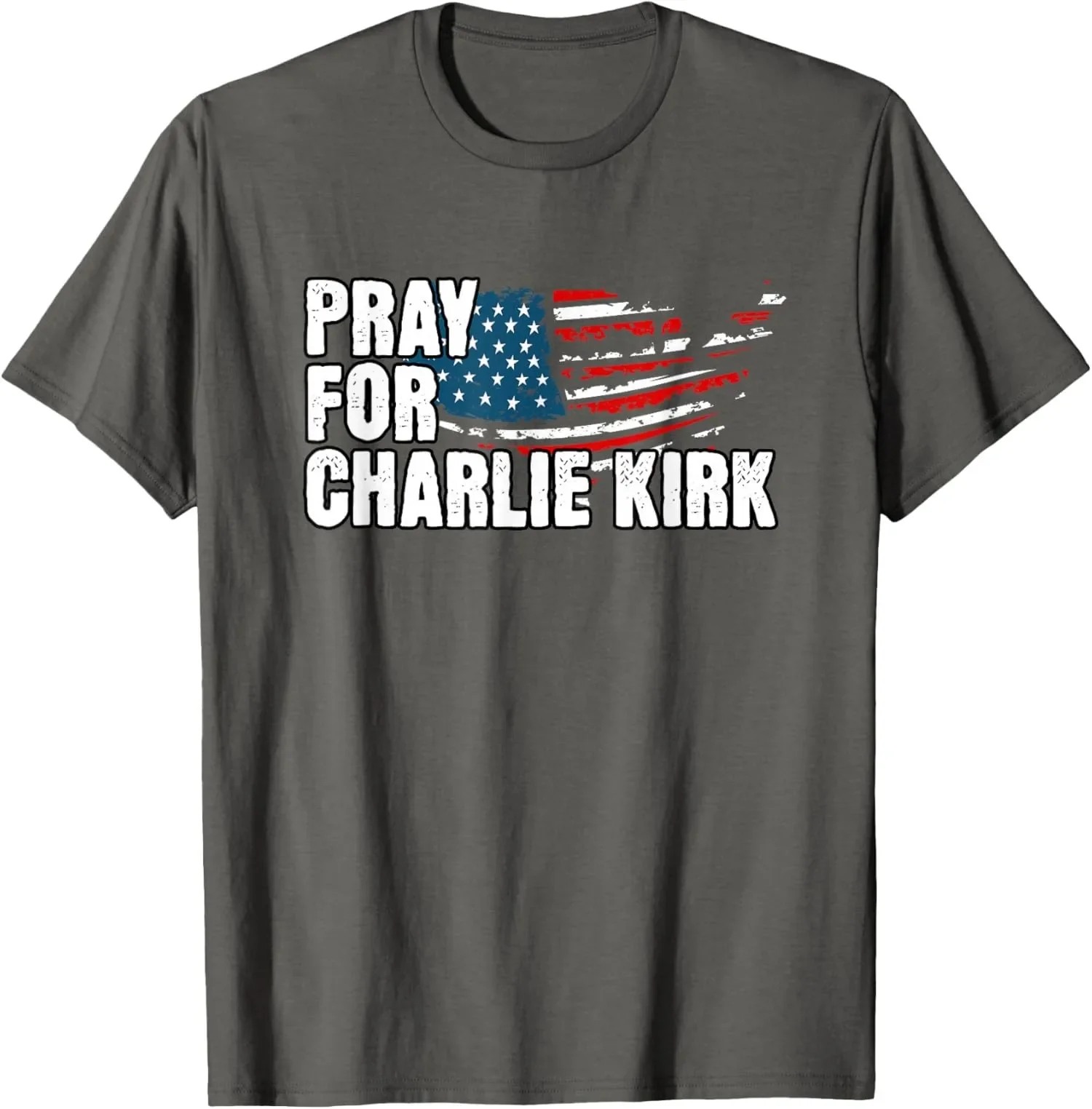Pray For Charlie Distressed Graphic Men Cotton T-Shirt Short Sleeve
Pray For Charlie Distressed Graphic Men Cotton T-Shirt Short Sleeve