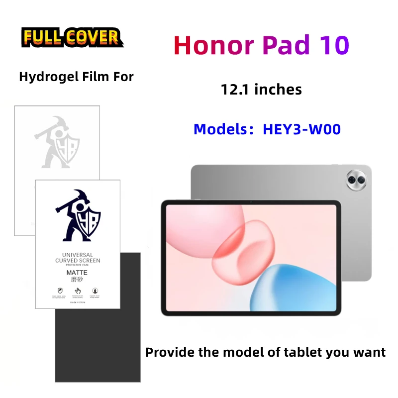 2pcs Matte Tablets Hydrogel Film For Honor Pad 10 HD Screen Protector For Honor Tablet 10 12.1 inches Anti Spy Protective Film
2pcs Matte Tablets Hydrogel Film For Honor Pad 10 HD Screen Protector For Honor Tablet 10 12.1 inches Anti Spy Protective Film