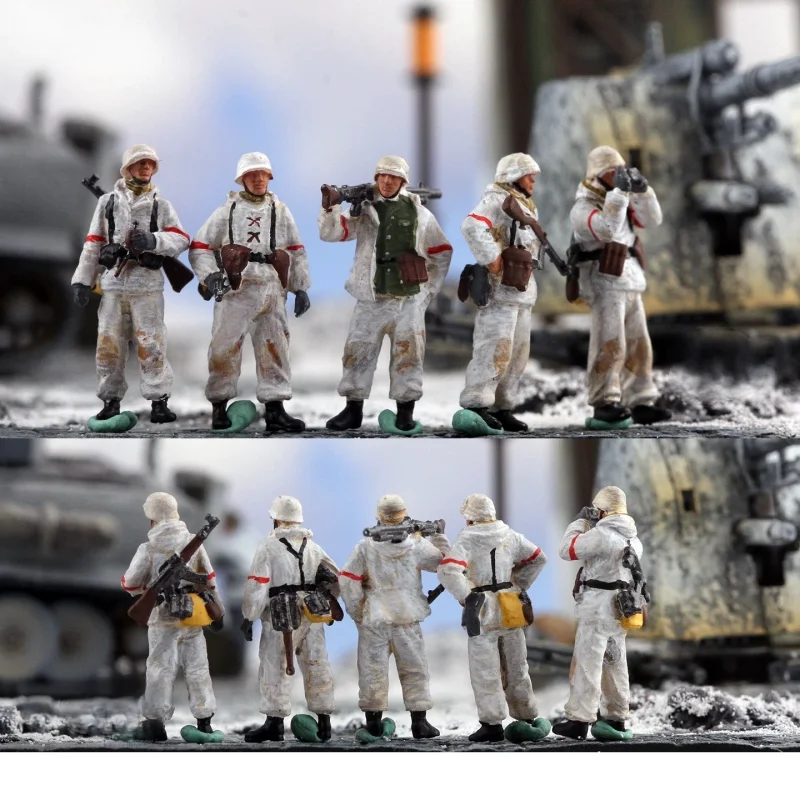 1:72 Scale Model 3D Printing Painted 5Pcs German Infantry Winter Soldier Group Soldiers Doll Toys DIY Scene Accessory Display
1:72 Scale Model 3D Printing Painted 5Pcs German Infantry Winter Soldier Group Soldiers Doll Toys DIY Scene Accessory Display