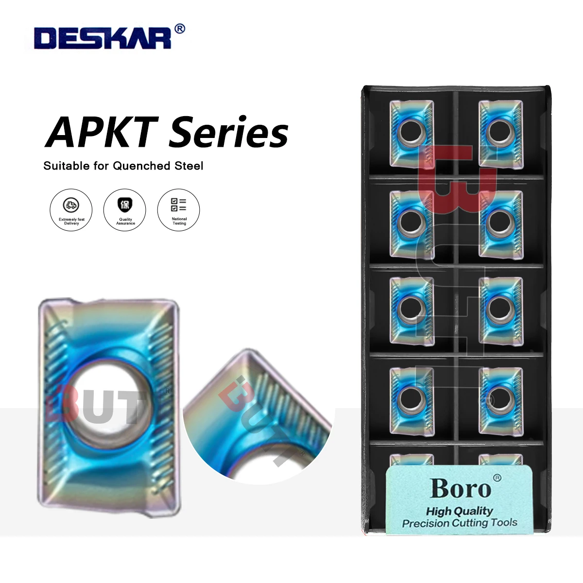 APKT1003PDTR TF618 Milling Inserts DESKAR 100% Original Tool APKT Colorful Milling Blades Quenched Steel Processing Lathe Blades
APKT1003PDTR TF618 Milling Inserts DESKAR 100% Original Tool APKT Colorful Milling Blades Quenched Steel Processing Lathe Blades