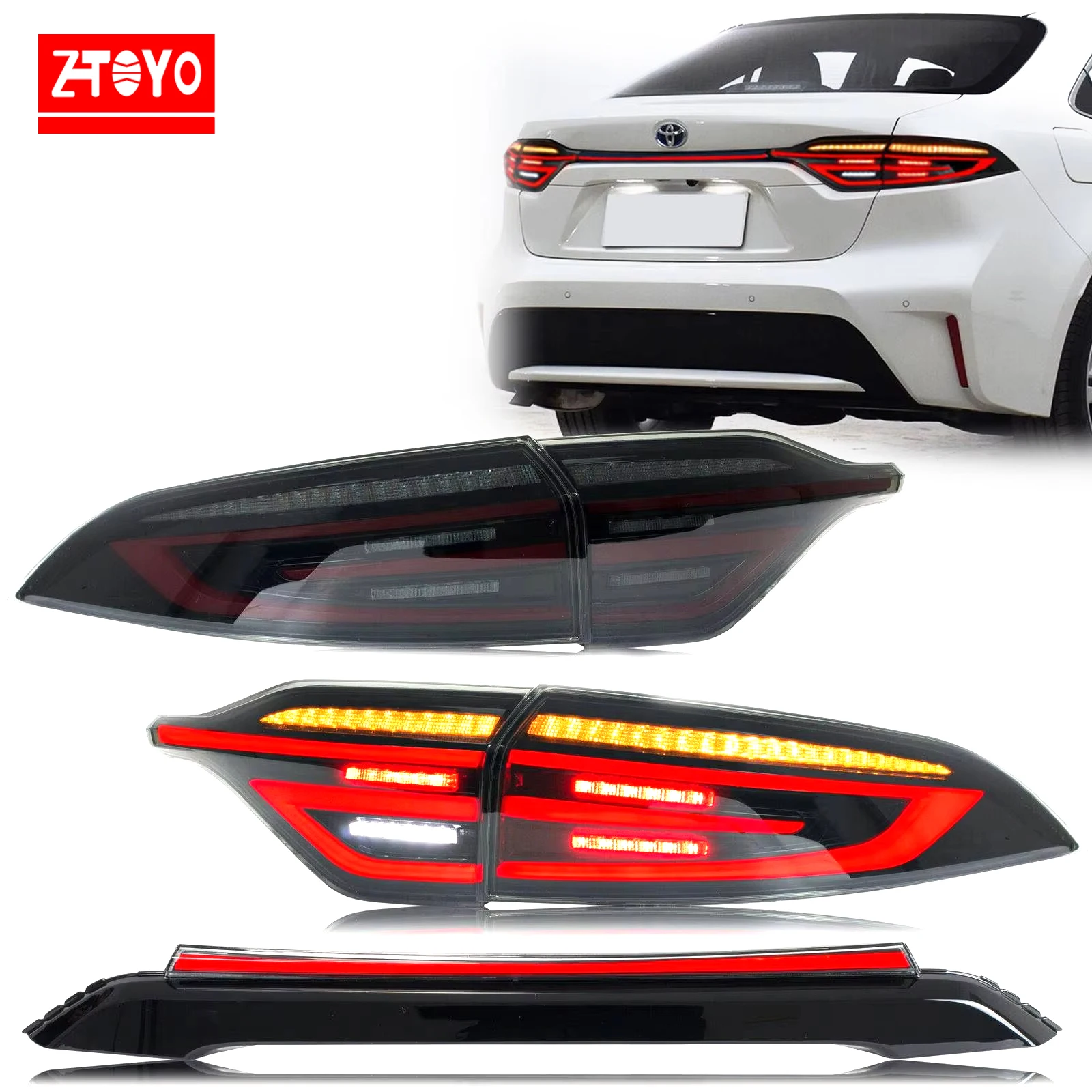 LED Tail Lights Center Lamp for Toyota Corolla 2020-2024 E210 Start-up Animation Sequential Signal Rear Lamps Assembly
LED Tail Lights Center Lamp for Toyota Corolla 2020-2024 E210 Start-up Animation Sequential Signal Rear Lamps Assembly