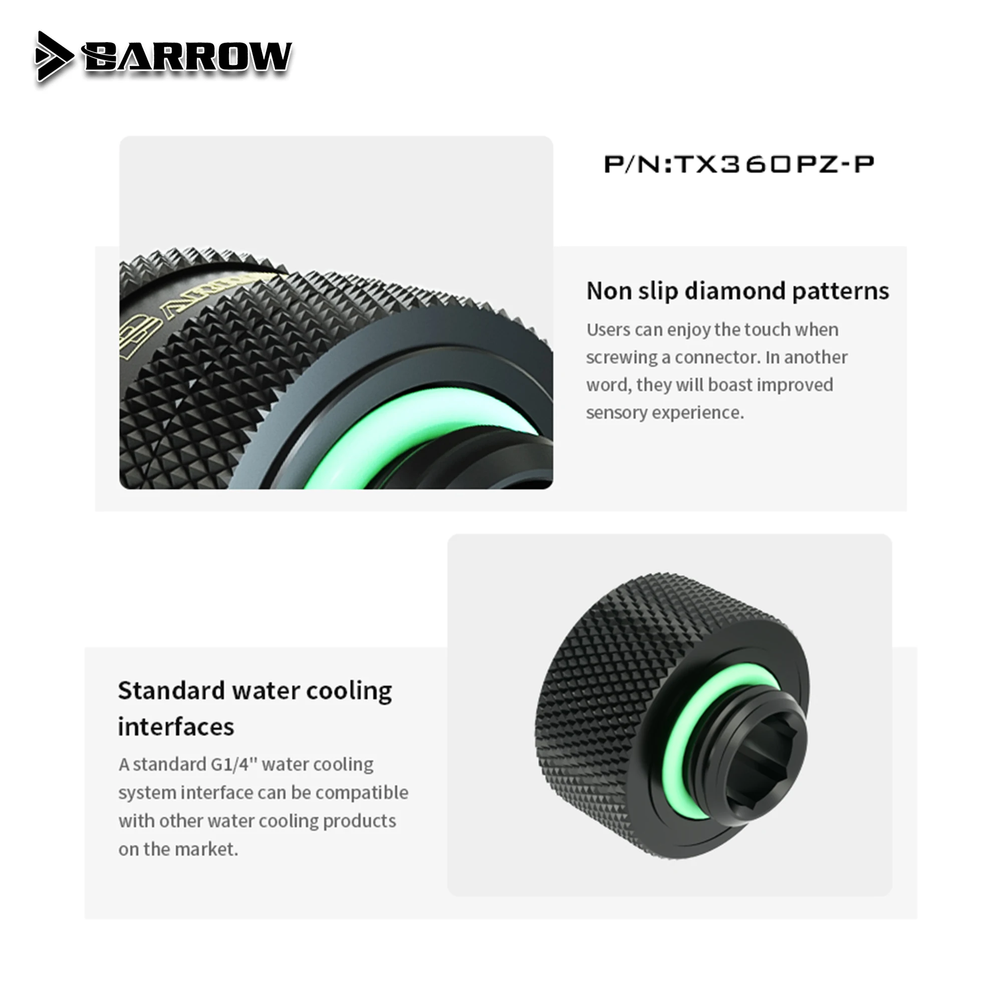 Barrow 2/4/6pcs 360 Degrees 6mm Rotary Offset Fittings, G1/4 Thread, POM Male To Female Extender Fittings, TX360PZ-P
Barrow 2/4/6pcs 360 Degrees 6mm Rotary Offset Fittings, G1/4 Thread, POM Male To Female Extender Fittings, TX360PZ-P