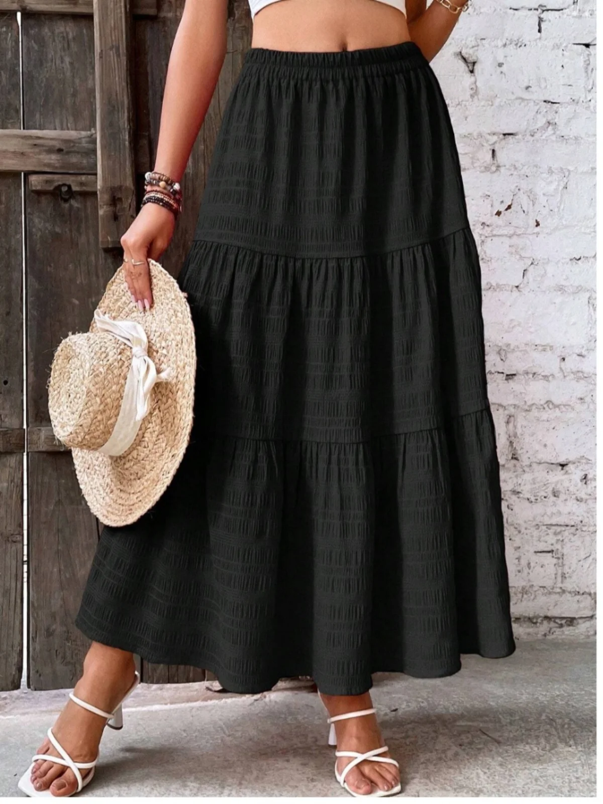 Spring New Arrival Faionable Loose A-Line Umbrella Skirt Women's High Waist Elastic Waist Street Sle Polyester Long Skirt
Spring New Arrival Faionable Loose A-Line Umbrella Skirt Women's High Waist Elastic Waist Street Sle Polyester Long Skirt