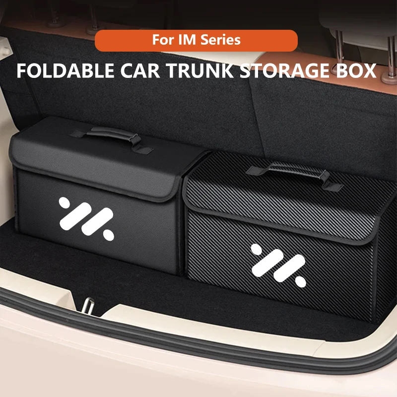 Car Leather Trunk Storage Box Foldable Carbon Fiber For IM LS7 L7 L6 LS6 IM6 IM5 LS9 2025 2026 Auto Organizer Bag Accessories
Car Leather Trunk Storage Box Foldable Carbon Fiber For IM LS7 L7 L6 LS6 IM6 IM5 LS9 2025 2026 Auto Organizer Bag Accessories