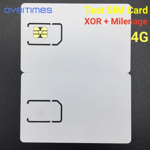 OYEITIMES 4G Test SIM Card Support Double Milenage And XOR Algorithms Test SIM Card Mini,Micro and Nano Blank 4G Test SIM Card