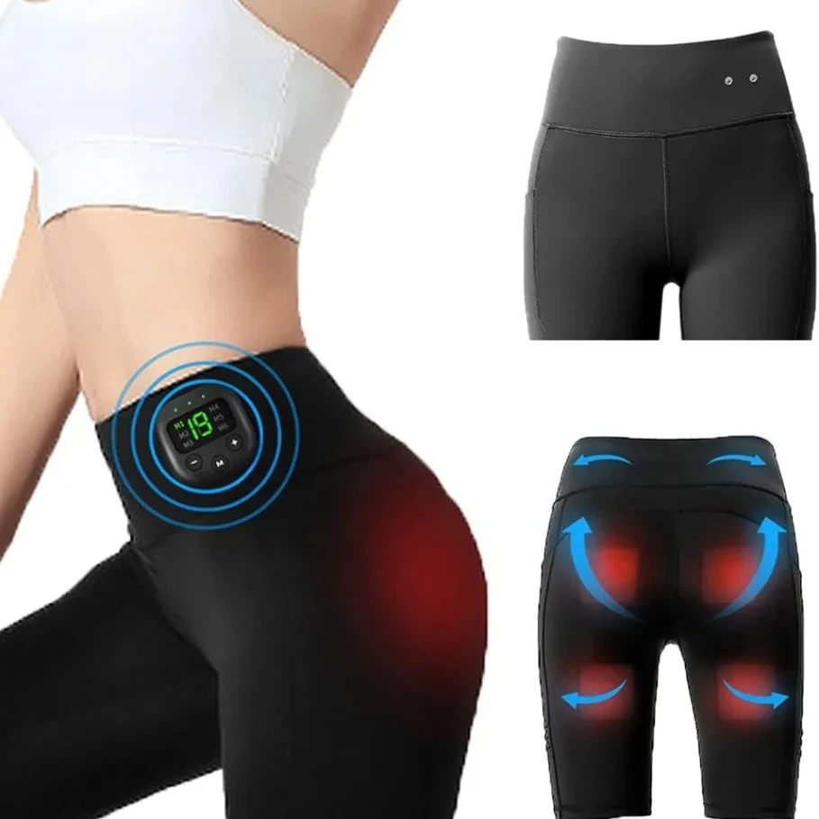 High Waist Shorts Yoga Pants with EMS Muscle Stimulator Buttock Ultimate EMS Stimulator 8 Modes 19 Intensity Levels
High Waist Shorts Yoga Pants with EMS Muscle Stimulator Buttock Ultimate EMS Stimulator 8 Modes 19 Intensity Levels