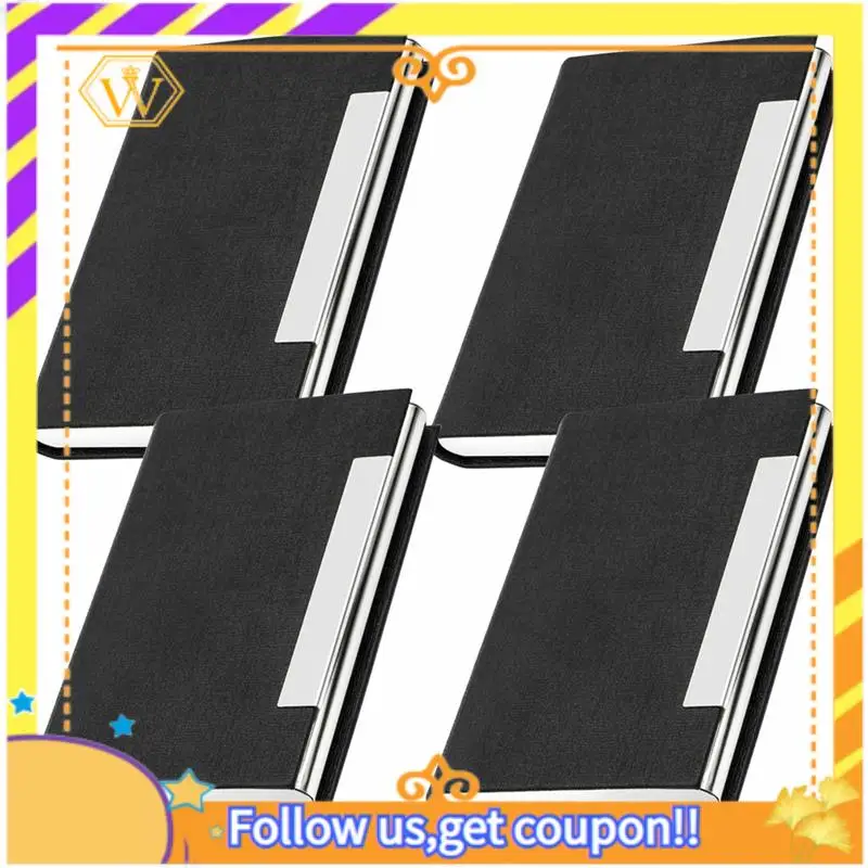 Latest-Professional Business Card Holder For Women/Men 4Pcs, PU Leather Metal Credit Card Holder, RFID Blocking Card Holder
Latest-Professional Business Card Holder For Women/Men 4Pcs, PU Leather Metal Credit Card Holder, RFID Blocking Card Holder