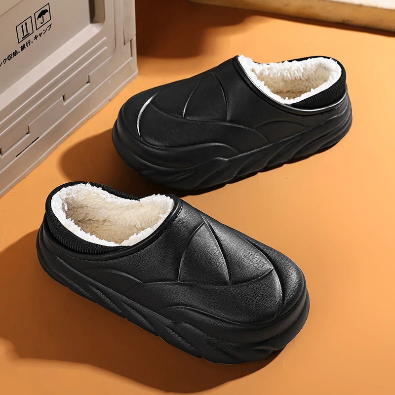 Simplicity Couple Winter Toe Wrap Warm Cotton Slippers Thick Soft Sole Slides Men Women Indoor Floor Flat Home Non-slip Shoes
Simplicity Couple Winter Toe Wrap Warm Cotton Slippers Thick Soft Sole Slides Men Women Indoor Floor Flat Home Non-slip Shoes 