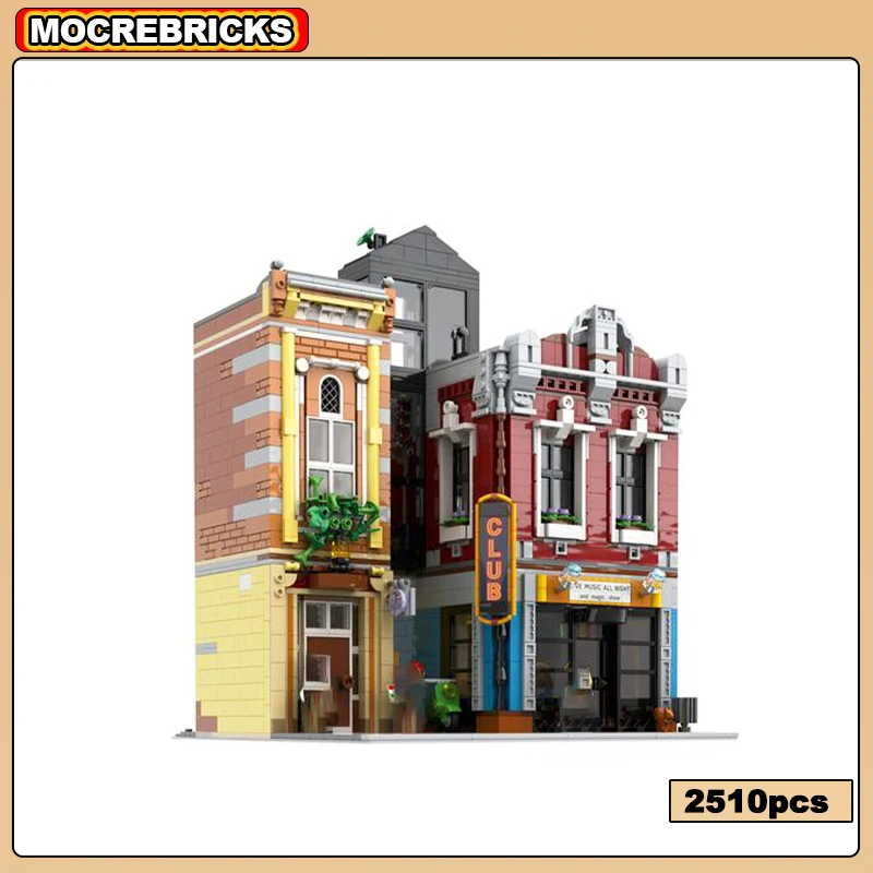 Famous Modern City Street View Architecture Jazz Club Nightclub Modular Building Block Assembly Model Brick Toys Children's Gift
Famous Modern City Street View Architecture Jazz Club Nightclub Modular Building Block Assembly Model Brick Toys Children's Gift