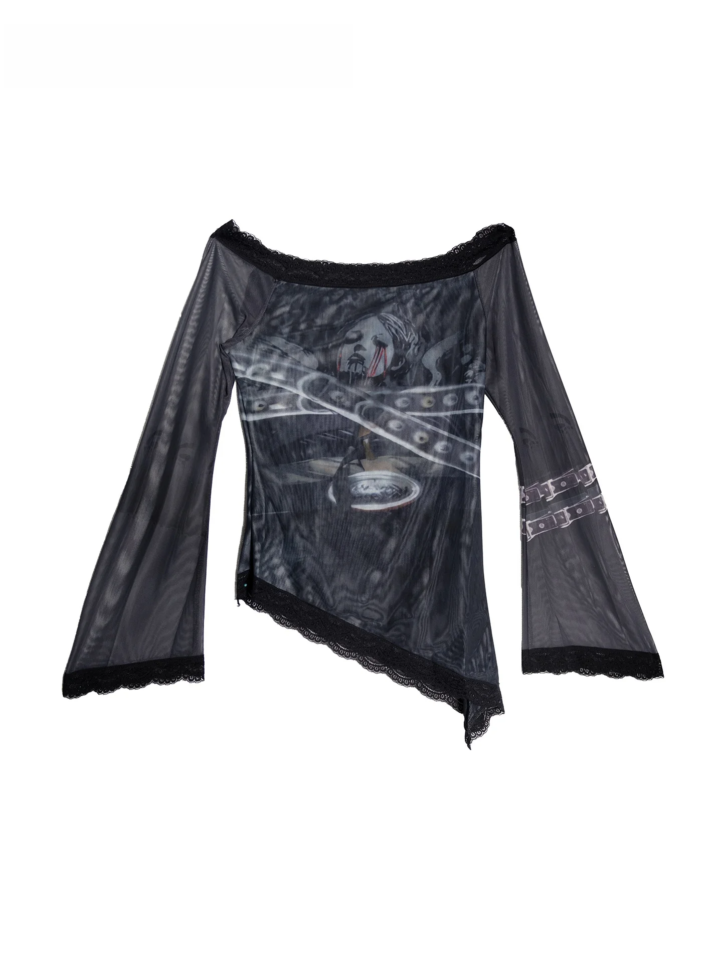 Early Autumn 2025 Dark Style Spicy Girl Print Lace Splice Long Sleeve Women's Design Netting One Shoulder Top Sexy Chic Fit P...
Early Autumn 2025 Dark Style Spicy Girl Print Lace Splice Long Sleeve Women's Design Netting One Shoulder Top Sexy Chic Fit P...