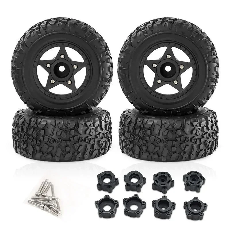 4Pcs 109mm 1/8 1/10 Short Course Truck Tire Tyre with 12mm 14mm 17mm Wheel Hex for Trxs Slash ARRMA SENTON HSP HPI RC Car 
4Pcs 109mm 1/8 1/10 Short Course Truck Tire Tyre with 12mm 14mm 17mm Wheel Hex for Trxs Slash ARRMA SENTON HSP HPI RC Car