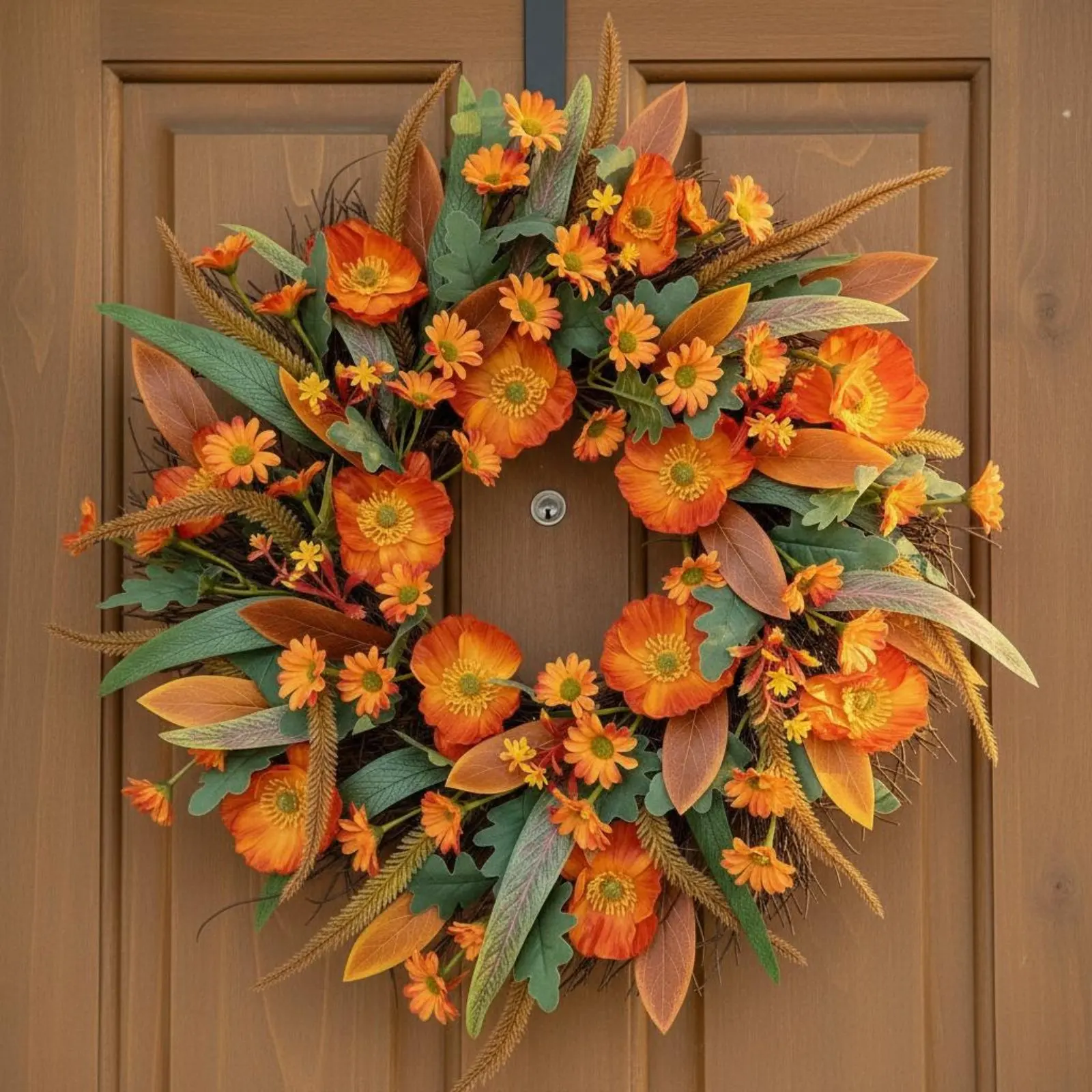 Autumn Wreath Artificial Flowers Fall Flower Wreath Home Decoration Harvest Theme Door Hanging for Entryway, Wall
Autumn Wreath Artificial Flowers Fall Flower Wreath Home Decoration Harvest Theme Door Hanging for Entryway, Wall