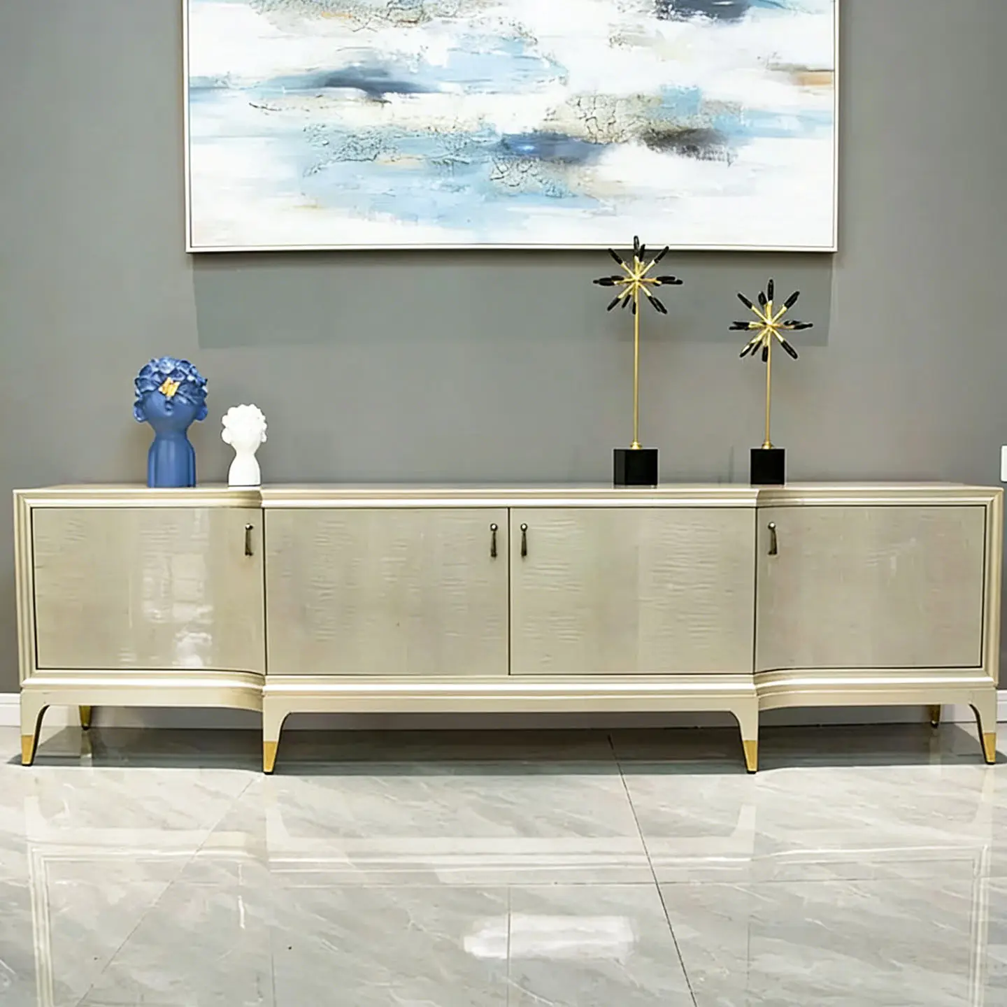 DSA home light luxury shadow wood TV cabinet solid wood living room size apartment champagne floor locker
DSA home light luxury shadow wood TV cabinet solid wood living room size apartment champagne floor locker
