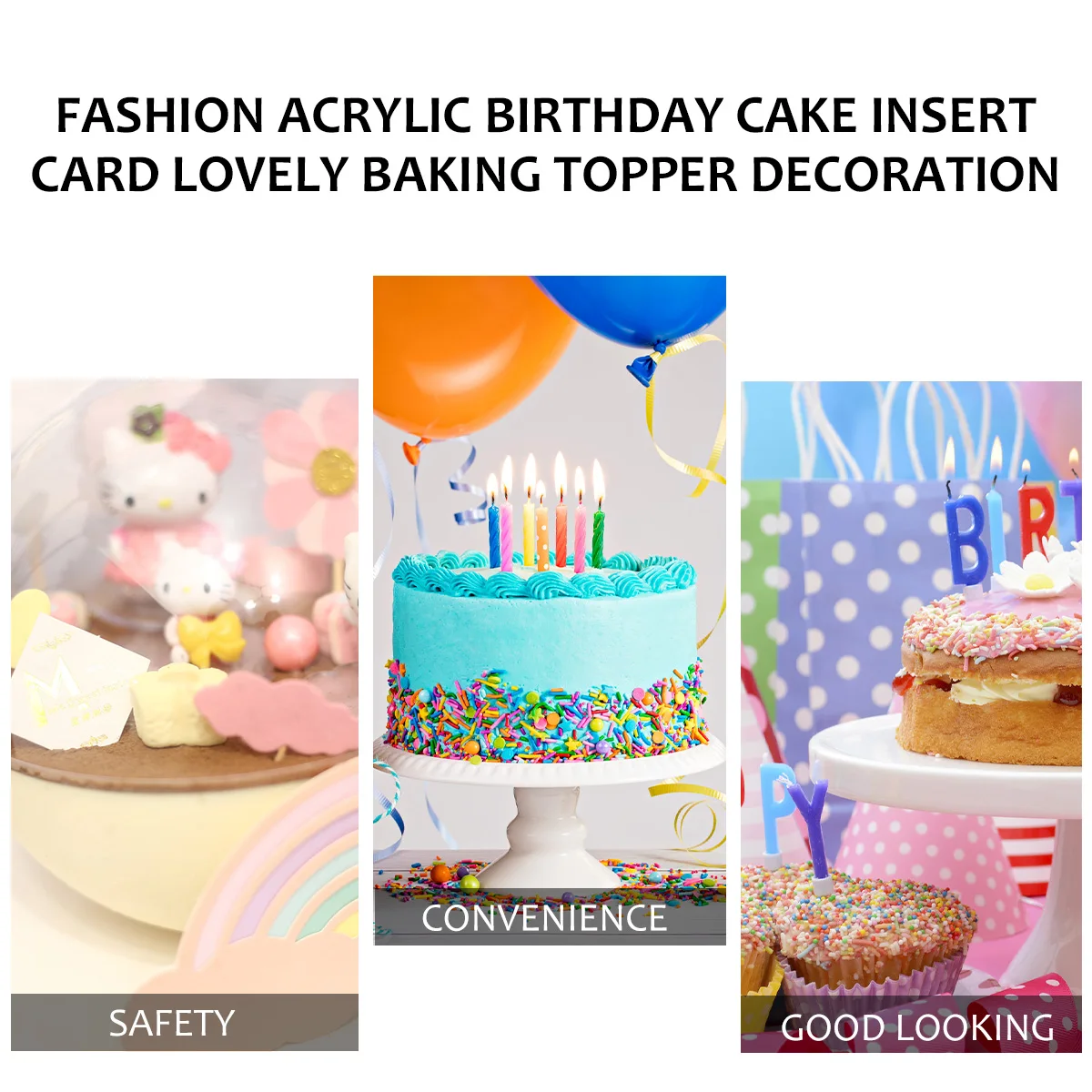 10pcs Birthday Cake Insert Topper Acrylic Decorations Cards Washable Reusable Safe Plastic Lightweight Party Decorations
10pcs Birthday Cake Insert Topper Acrylic Decorations Cards Washable Reusable Safe Plastic Lightweight Party Decorations