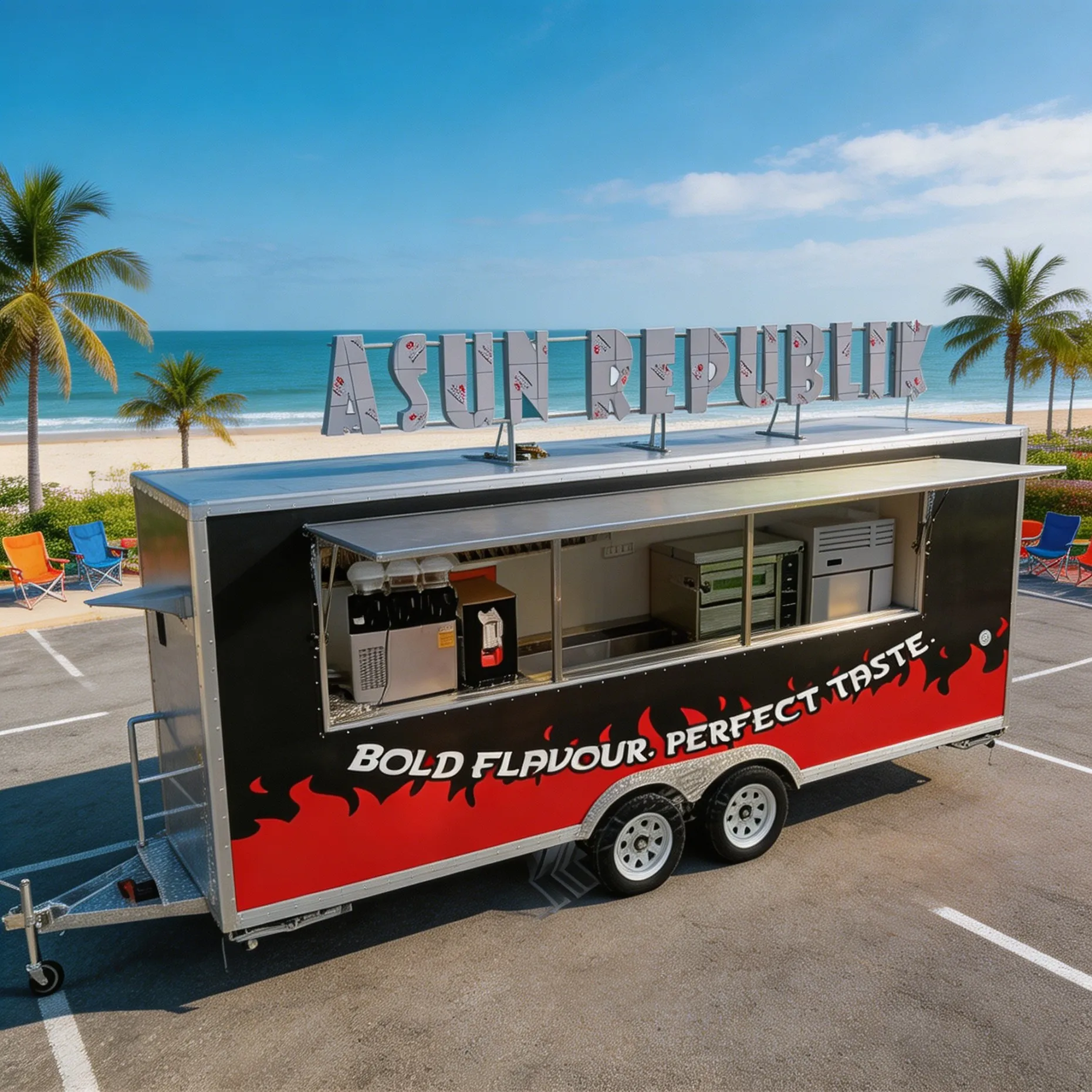 Commercial Standards Food Trailer Cart Mobile Ice Cream & Coffee Van with Fully Equipped Kitchen for Sale for Candy Application
Commercial Standards Food Trailer Cart Mobile Ice Cream & Coffee Van with Fully Equipped Kitchen for Sale for Candy Application