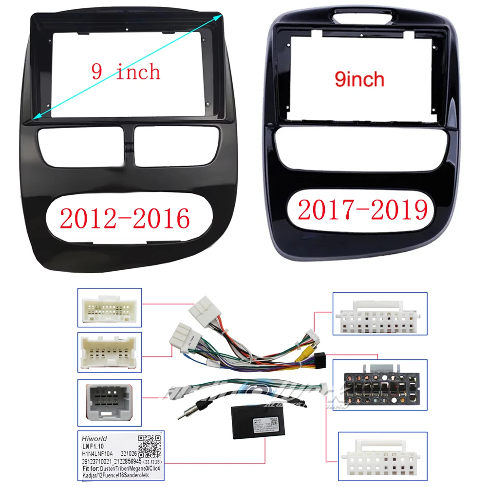 9 Inch Car Frame Fascia Adapter Canbus Box Decoder Android Radio Audio Dash Fitting Panel Kit For Renault Clio 4 2012-2019
9 Inch Car Frame Fascia Adapter Canbus Box Decoder Android Radio Audio Dash Fitting Panel Kit For Renault Clio 4 2012-2019