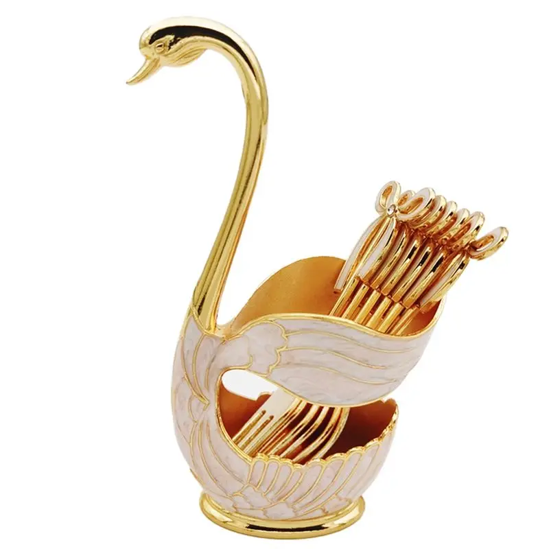 AEE2-Elegant Swan Style Coffee Dessert Spoon Set-European Fruit Scoop Holder & Decorative Tableware For Sophisticated Dining
AEE2-Elegant Swan Style Coffee Dessert Spoon Set-European Fruit Scoop Holder & Decorative Tableware For Sophisticated Dining