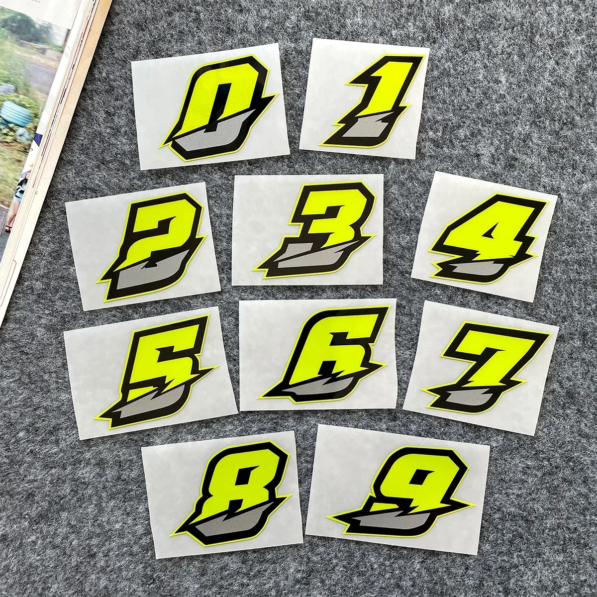 0123456789 Green Number Car Motorcycle Stickers Fuel Tank Fairing DIY Moto Helmet Body Vinyl Decals Accessories
0123456789 Green Number Car Motorcycle Stickers Fuel Tank Fairing DIY Moto Helmet Body Vinyl Decals Accessories