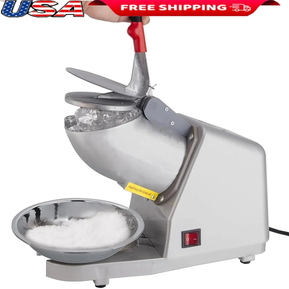 Electric Ice Shaver 300W 4 Blades Stainless Steel Ice Crusher 209lbs/hr High Speed 2200RPM Low Noise Home Use Machine
Electric Ice Shaver 300W 4 Blades Stainless Steel Ice Crusher 209lbs/hr High Speed 2200RPM Low Noise Home Use Machine
