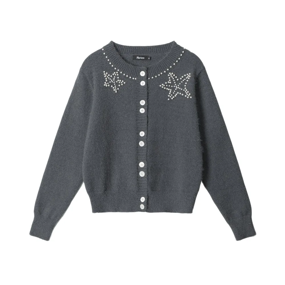Design Beadings Buttons Cardican Sweaters Coats Designer Knitted Winter Clothes Loose Knitwear for Women Girls Office Ladies
Design Beadings Buttons Cardican Sweaters Coats Designer Knitted Winter Clothes Loose Knitwear for Women Girls Office Ladies