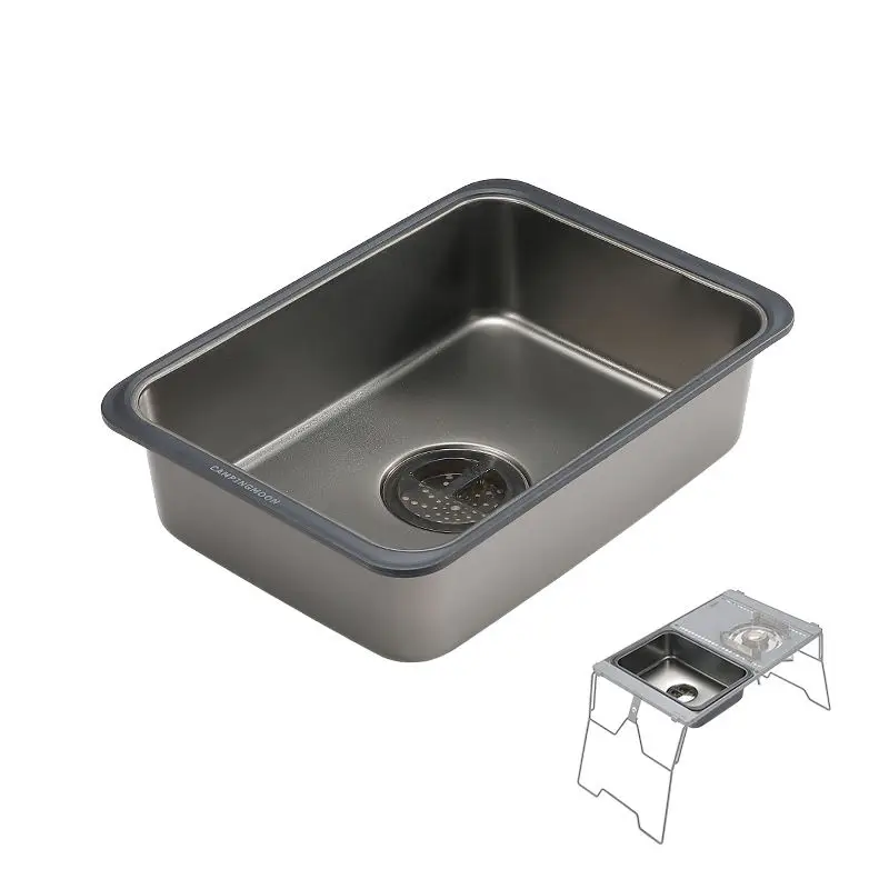 Light Weight Portable Metal Square Basin Stainless Steel Kitchen Sink For Camping Table
Light Weight Portable Metal Square Basin Stainless Steel Kitchen Sink For Camping Table