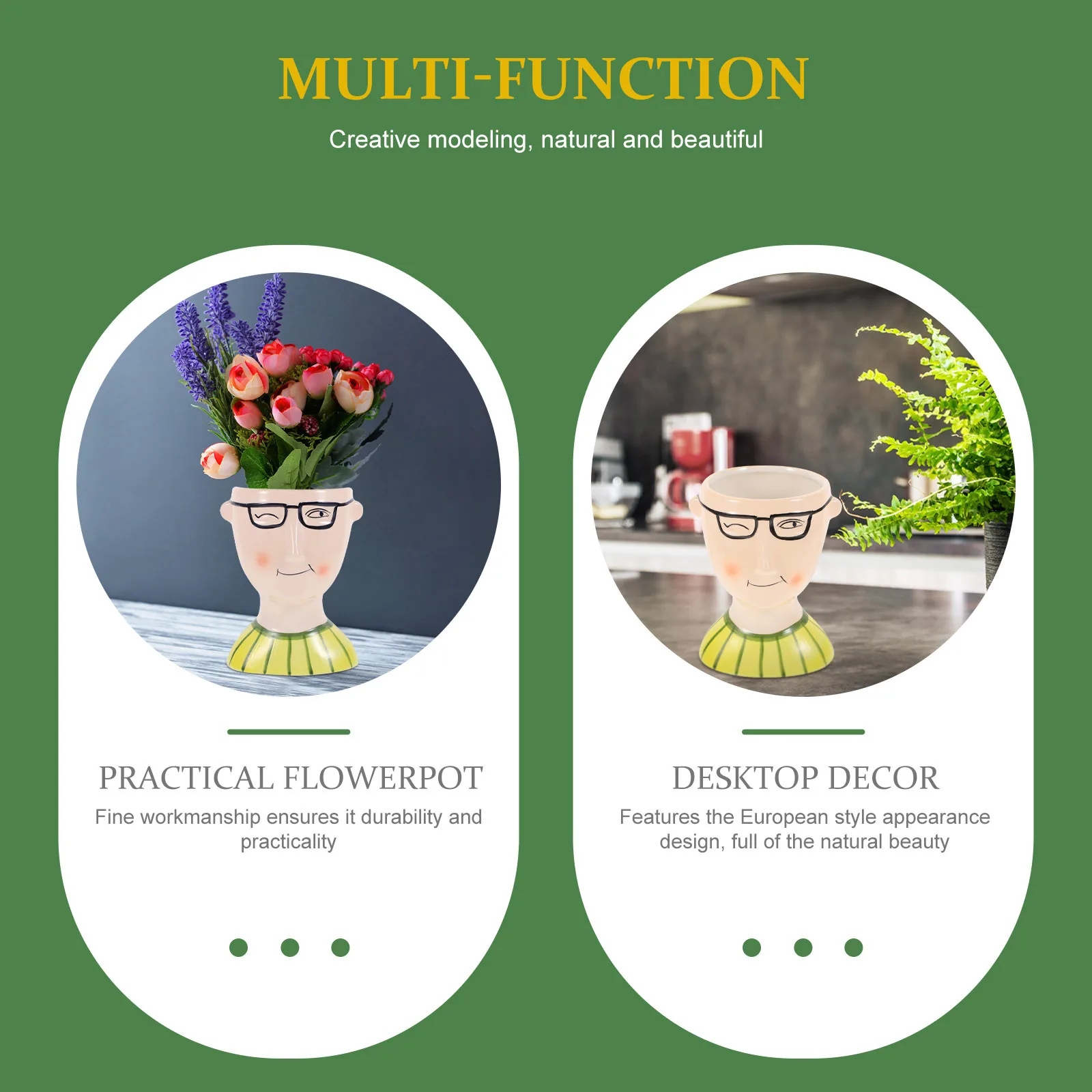 Ceramic Flower Vase Cartoon Sculpture Arrangement Container for Desktop Living Room Decor Home Office Window Sill Table
Ceramic Flower Vase Cartoon Sculpture Arrangement Container for Desktop Living Room Decor Home Office Window Sill Table